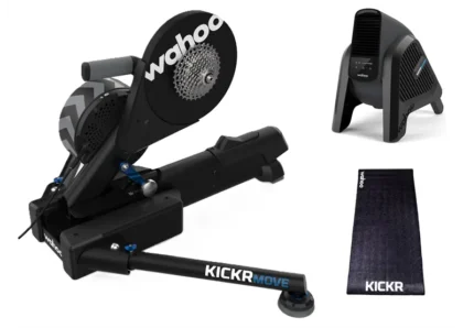 Trenażer interaktywny WAHOO KICKR Move + Headwind + Mata